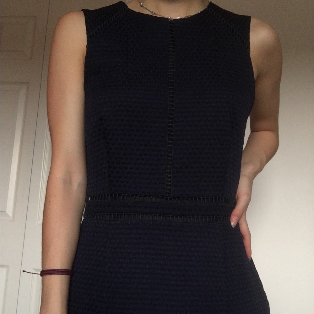 Navy blue business dress